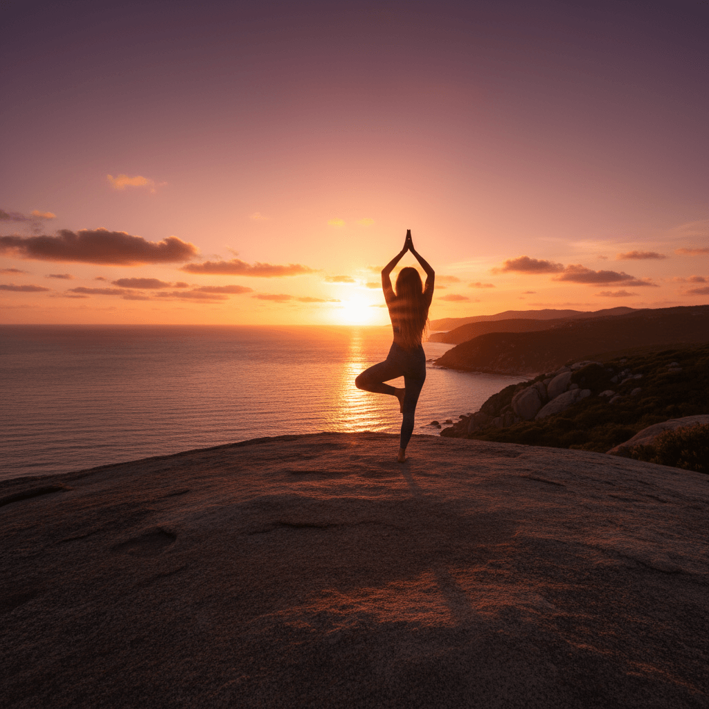Sunset Yoga by the Beach